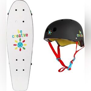 PlayWheels Chalkboard Skateboard with Helmet Combo